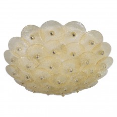 Circular flush mount ceiling fixture 